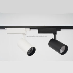 Sannce — <span class=keywords><strong>Spot</strong></span> lumineux Led sur <span class=keywords><strong>Rail</strong></span> moderne avec suspension Cob, certifié elsa, 15w 25w 30w, noir et blanc - Product Image 2