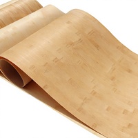 Placage de bambou carbonisé pressé latéralement disponible en gros et au détail, bois naturel pour la décoration de meubles, origine 250 cm