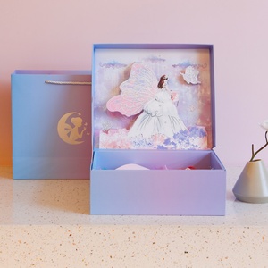 Stationery Valentine's Day <b>Wedding</b> Three-dimensional Clamshell <b>Gift</b> <b>Box</b> with Matt Lamination Paperboard and Recycled Materials - Product Image 4