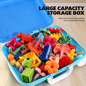 ITTL mới <span class=keywords><strong>3</strong></span> trong 1 DIY xây dựng khối thiết lập giáo dục sớm khối sáng tạo với du lịch Xe đẩy trường hợp xây dựng Xếp Chồng Đồ chơi cho trẻ em - Product Image 6