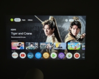 Projecteur portable WiFi 6 BT Google-TV LCD Mini Cinéma Maison Natif 1080P pour films, Vente en gros, PK HY300 Pro