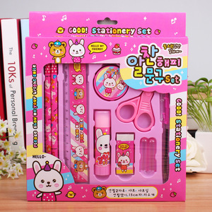 Set all'ingrosso di cancelleria scatola regalo cartone animato regali asilo per bambini forniture per la scuola primaria all'ingrosso cancelleria - Product Image 2