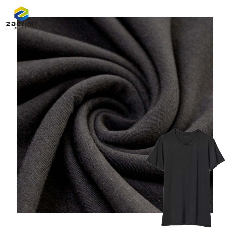 Bamboo Blend 66% Bamboo 28% Organic Cotton 6% Spandex Jersey Soft Skin Friendly Knit Weft Fabric for Summer Women Clothing Suits
