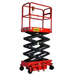 3M 4M tinggi Platform semi-elektrik Mini angkat gunting angkat untuk konstruksi <span class=keywords><strong>Lift</strong></span> Hoist - Product Image 4