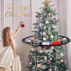 Juego de Tren de Juguete Eléctrico con Locomotora de Vapor Clásica de Carga, Funciona con Pilas, con Luz y Sonido de Humo - Product Image 3