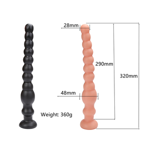 Venta al por mayor 12,6 pulgadas silicona Anal Plug Dildo <span class=keywords><strong>Super</strong></span> largo suave lesbiana juguetes sexuales mujeres enorme goma pene Butt Plug productos de masaje