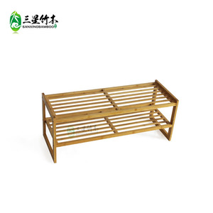 Factory direct sales of multi-functional stackable bamboo <b>shoe</b> <b>racks</b> and general <b>storage</b> <b>racks</b>. - Product Image 3
