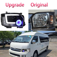 AURON Nouveau Phare Avant LED 32V 6000K 60W 6000 Lumens à Faisceau Bas pour Toyota Hiace 2005-2018 Rénovation/Mise à Niveau