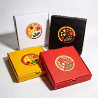 Boîte à pizza personnalisée carrée, rectangulaire, ronde avec laminage brillant, boîtes rigides pour l'emballage alimentaire