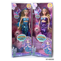 Jouets pour enfants en gros, poupée sirène pour filles de 11,5 pouces, corps solide, poupée de mode sirène princesse pour enfant, cadeau pour bébé