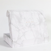 Custom Logo Marmer Effect Schoen SkinCare Cosmetische Verpakking Geschenkdoos, Golfkarton Verzending Opvouwbare Papier Dozen