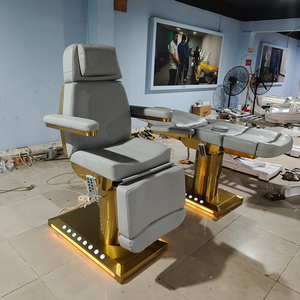 Equipo Moderno para Salón de Belleza, Cama Eléctrica de Spa Facial con 4 Motores y Base Dorada, en Venta - Product Image 6