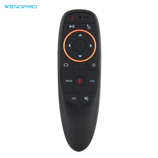 Universal G10S 2.4G Mini Keyboard Fly Air Mouse Voice Gyro Smart Remote Control for Android TV Box Google with Learning Code