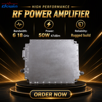 Module amplificateur de puissance micro-ondes GaN 50W 6-18 GHz, amplificateur de puissance à semi-conducteurs SSPA bande C X Ku pour communication par satellite