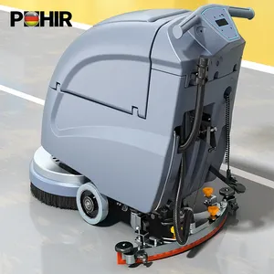 Industrial Machine to Clean Floor Electric Manual Scrubber Machine Floor Cleaning Equipment Shanghai Provided PLC Floor Sweeper