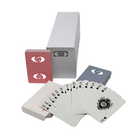 Cartes à jouer de poker de qualité supérieure, format 88*63 mm, design personnalisé, qualité casino, en promotion pour les distributeurs de cartes électroniques