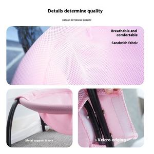 Ruimtebesparend ademend mesh afneembaar wasbaar houten frame binnen slaapnest kussen puppy kitten kat huisdier <span class=keywords><strong>bed</strong></span> hangmat - Product Image 5