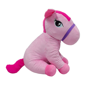 Woodfield 22 pouces, adorable petit cheval rose, peluche de dessin animé, jouet en peluche super doux avec rembourrage en coton PP, brodé pour les enfants - Product Image 4
