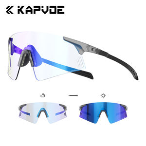 Gafas de sol deportivas sin montura de brazo de fibra de carbono irrompible lentes fotocromáticas para todas las condiciones - Product Image 6