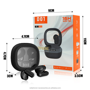 Earbud translasi serat karbon Mini, penerjemah suara Real Time portabel ringan aplikasi ganda 144 bahasa untuk rapat bepergian - Product Image 6
