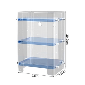 Étagère de rangement pour cosmétiques multifonctionnelle simple et épaisse, rangement de salle de bain <span class=keywords><strong>sans</strong></span> perçage, étagère murale de salle de bain - Product Image 5
