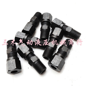 Raccords de compression hydrauliques pour tuyaux en acier, à double manchon droit, plusieurs tailles disponibles pour équipements hydrauliques - Product Image 3