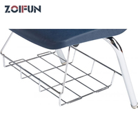 Chaise d'étudiant pour salle de conférence universitaire avec tablette intégrée et rembourrée, chaises d'école avec tablette