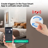 Finru-Tech Tuya Zigbee Smart Knob Scene Switch Dimmer sans fil à piles mural Smart Life