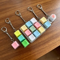 Porte-clés LED Clavier LED avec son ASMR, jouet anti-stress sensoriel pour l'anxiété et l'ennui, 1/4/9 touches