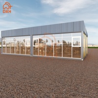 Maison conteneur modulaire préfabriquée DXH sur mesure, démontable, pour hôtels, cabanes de plage, bars, cafés, chambres et salons