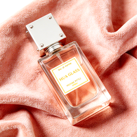 Flacon de parfum vide rectangulaire transparent à bas prix, 30 ml, 50 ml, 100 ml, avec étiquette personnalisée, couvercle carré blanc/noir, en verre, emballage cadeau