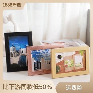 Cornice <span class=keywords><strong>Portafoto</strong></span> in Resina A4 da 6 Pollici, Design Moderno e Semplice, Montaggio a Tavolo e a Parete, Opzioni Multicolore - Product Image 2