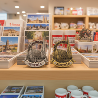 Aimants de réfrigérateur personnalisables sur le thème de l'architecture australienne, souvenirs de voyage en deux couleurs, le meilleur cadeau de voyage