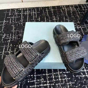 Sandales décontractées pour femmes à plateforme de bonne qualité fabrication pantoufles pour femmes de créateur à la mode - Product Image 4