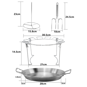 Roestvrijstalen Opvouwbare Gegrilde Kippenplaat Kip Drumstick Barbecue Barbecue Tool Voor Outdoor Kamperen - Product Image 2