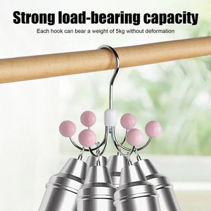 1 Pack <strong>Multi</strong>-Purpose 360 Degree Rotatable Six Claw Strong Solid Bearing <strong>Hook</strong> - Product Image 6