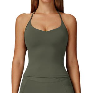 Haut de yoga ajusté pour femme Disko Sport EBX2043, dos croisé, séchage rapide, sans manches, vêtement de sport - Product Image 2
