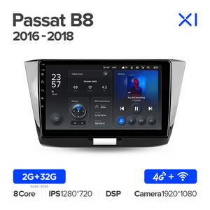 Reproductor de DVD para Auto TEYES X1 para Volkswagen Passat B8 2016-<span class=keywords><strong>2018</strong></span>, Pantalla LED de 9 Pulgadas y 1280*720 - Product Image 5