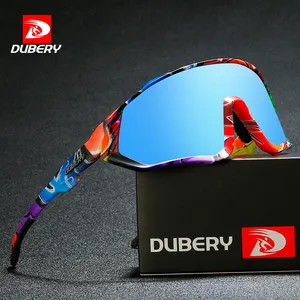 DUBERY D612 popular Fashion sunglasses mens sport rainbow sunglasses uv400 windproof pc sport sunglasses 2024