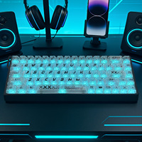 Collection de touches de clavier en fibre de carbone Cyberpunk, 136 touches, en anglais, blanc et noir, pour clavier mécanique