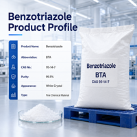 Benzotriazol BTA de Grado Industrial 99.5% CAS 95-14-7, Inhibidor de Corrosión del Cobre para Tratamiento de Agua y Suministro de Fluidos para Metalurgia