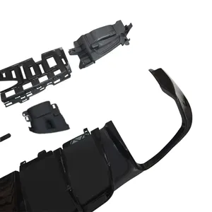 สำหรับ Mercedes Benz E-Class W213 ปี 2016-2023 สำหรับรถยนต์สไตล์สปอร์ต  ลิ้นกันชนหลังแบบดิฟฟิวเซอร์  ปลายท่อไอเสียเหล็ก  อุปกรณ์ตกแต่ง - Product Image 6