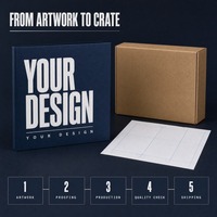 Boîte d'emballage carrée personnalisée en papier recyclé pour disques vinyles avec pochette intérieure antistatique et design estampé à chaud avec paroles de chansons