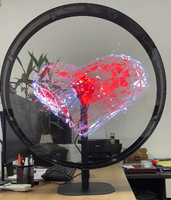 Ventilateur d'hologramme 3D super haute résolution de 56cm avec support de bureau réglable couvercle de Protection détachable projecteur holographique 3D