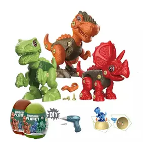 Penjualan Laris Kapsul Telur Jurassic Blok Bangunan Plastik Dunia Bongkar Pasang DIY Mainan Edukasi Dinosaurus untuk Anak-anak