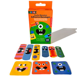 Yeso para heridas de dibujos animados, diferentes patrones, tirita de yeso impermeable para niños - Product Image 1