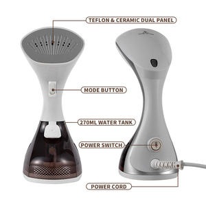 Défroisseur Vapeur Portatif Puissant, Mini Appareil à Repasser Vapeur Compact pour Vêtements <span class=keywords><strong>et</strong></span> Tissus à <span class=keywords><strong>Domicile</strong></span> ou en Voyage - Product Image 4