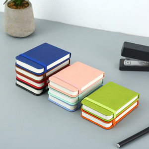 Libreta de Cuero de Alta Calidad Mini A7 con Encuadernación Térmica, Banda Elástica y Bolsillo Portátil para Apuntes Diarios de Estudiantes - Product Image 2