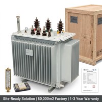 Transformateur de puissance immergé dans l'huile Tinda Power S13 1250 kVA, entièrement scellé, à enroulement en cuivre, 10 kV/0,4 kV, triphasé, à économie d'énergie, IEC 60076 CE