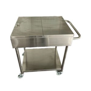 Chariot en acier inoxydable personnalisable VICTORY avec roues en acier inoxydable pour voitures-restaurants pour fournitures de cantine d'hôtel et de restaurant - Product Image 1